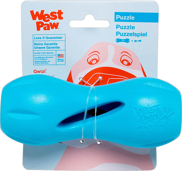 West Paw Qwizl Treat Dispensing Toy Small ZG090